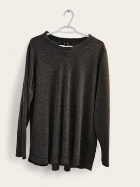 Dark Grey Lightweight Crewneck Sweater